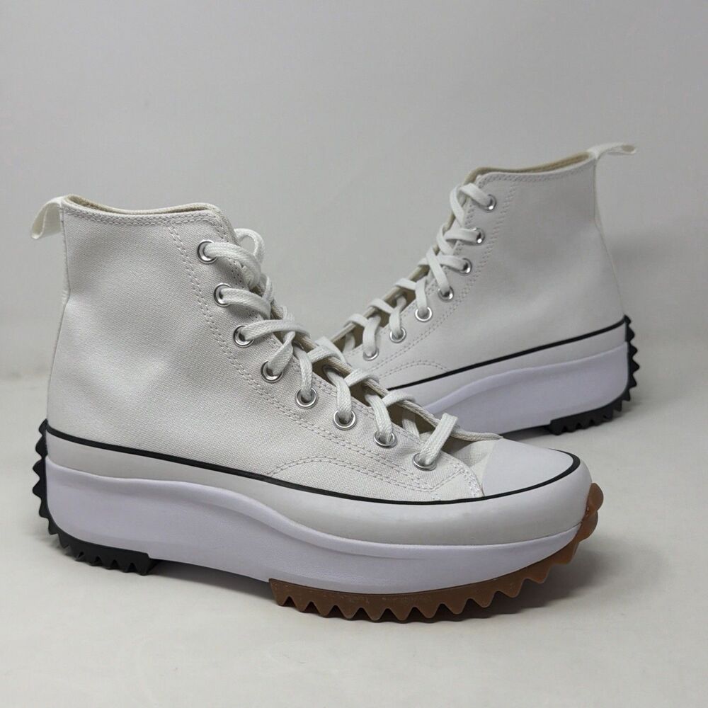 Converse Run Star Hike Platform High Top White M9 W10.5 166799C STORE MODEL